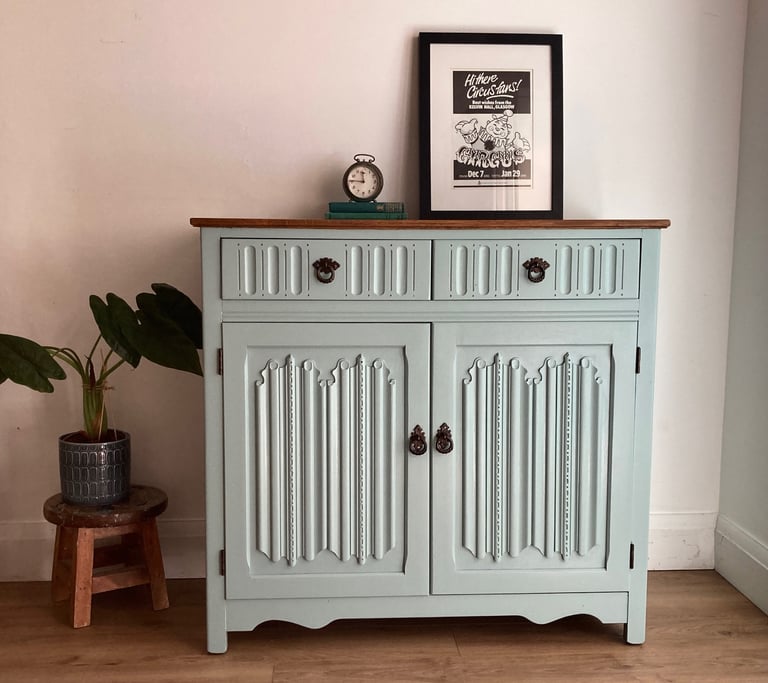 image for Lovely Hand Painted Refurbished Cabinet Cupboard Sideboard Delivery Available  