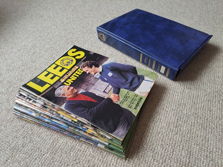 11 Full Season Sets of Leeds United Home Programmes