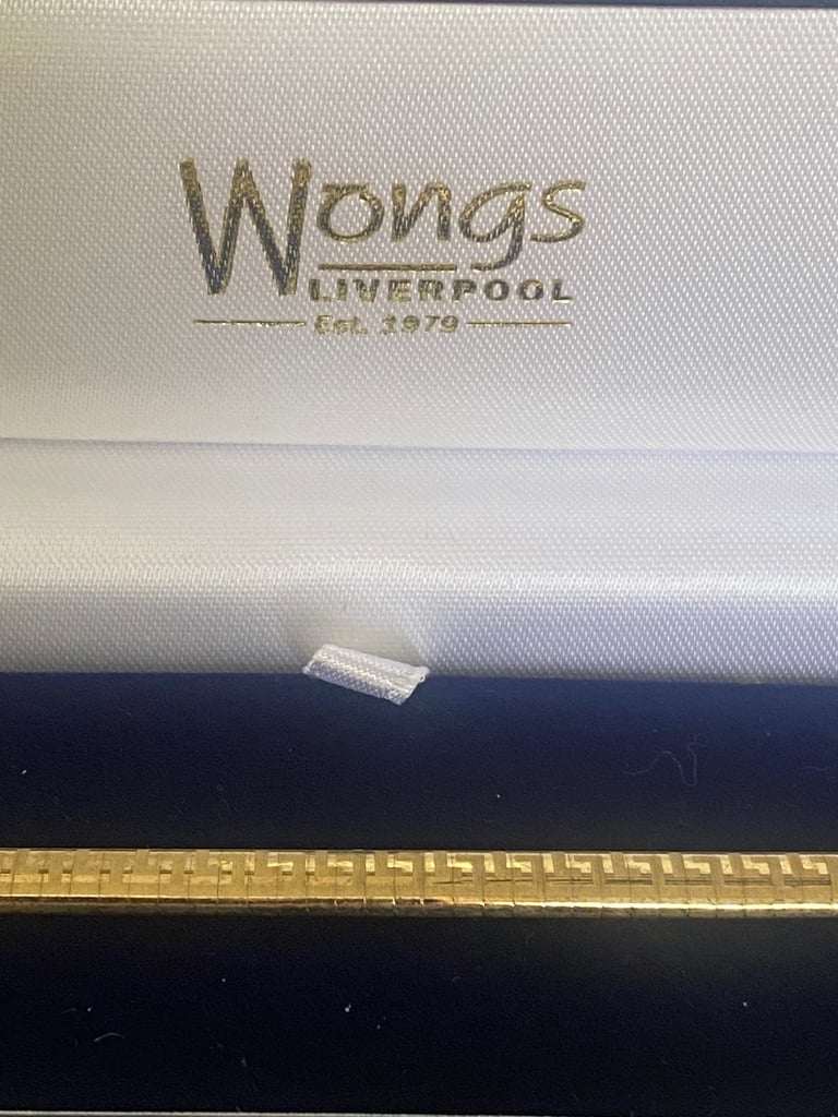 9ct gold Necklace and matching Bracelet 43.6g boxed 