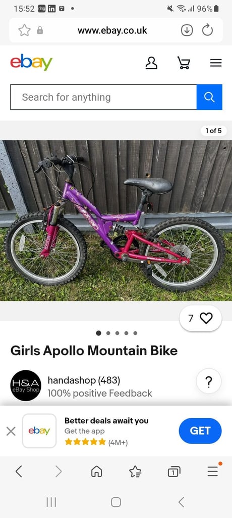 Apollo Girls Mountain Bike 