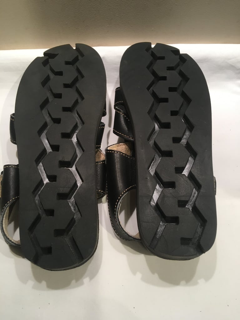 Fairheads Fisherman Sandals Black Leather - Unisex fit UK 7, EU 41 - Brand New, Unworn