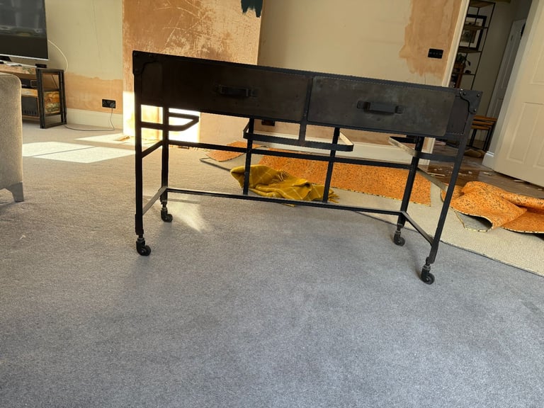 Industrial chic metal sideboard
