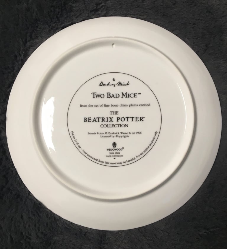 Wedgwood/Danbury mint ‘The world of Beatrix potter’ plate collection  