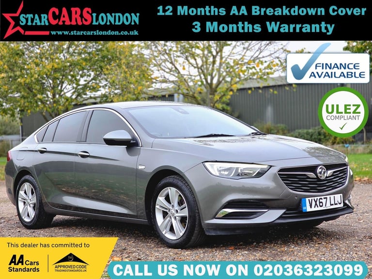 2017 Vauxhall Insignia 1.6 Turbo D BlueInjection Tech Line Nav Grand Sport Euro 6 (s/s) 5dr HATCH...