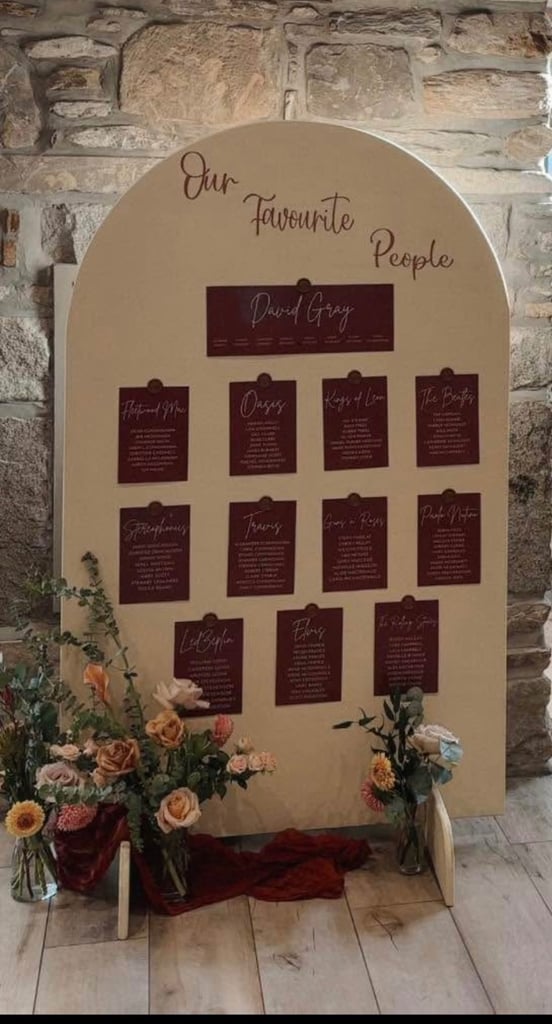 image for Wooden Sail boards wedding signage 