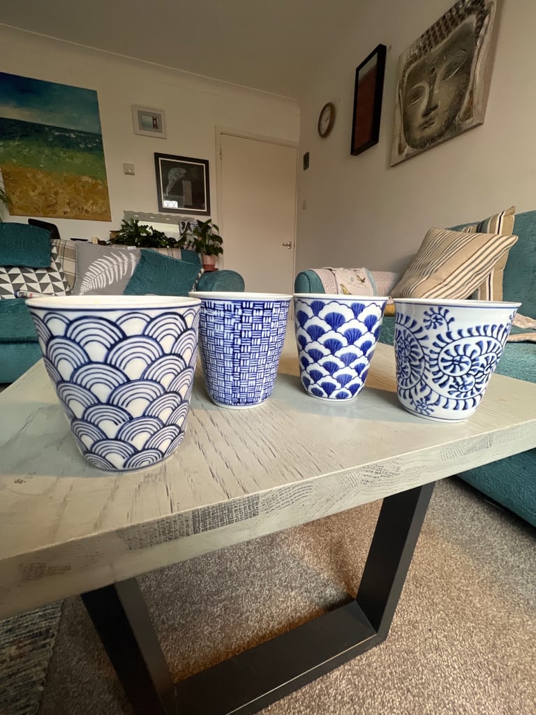 image for POLS POTTEN Cups/Tumblers/Mugs x4 Stylish Scandinavian Design 