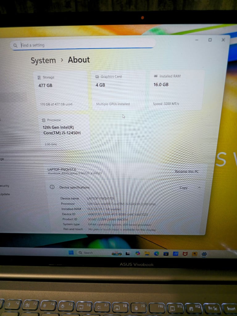Asus Vivobook 16X / RTX 2050 / 16GB RAM  / ALMOST NEW