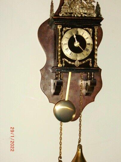 dutch wall clock converted to quartz battery westminster chimes 