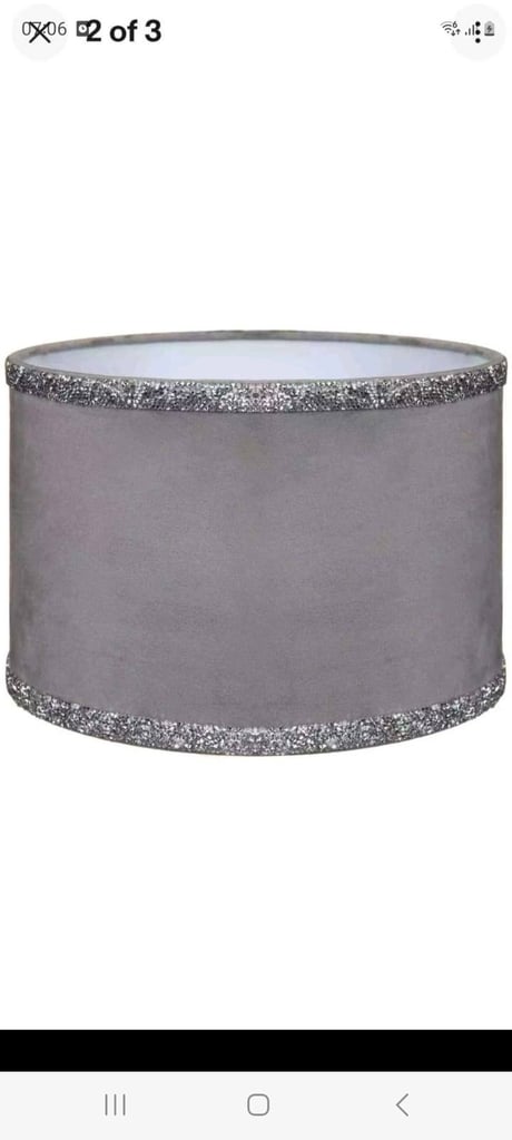 Big 50cm jewel velvet lampshade