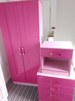 Wardrobe drawers and bedside table