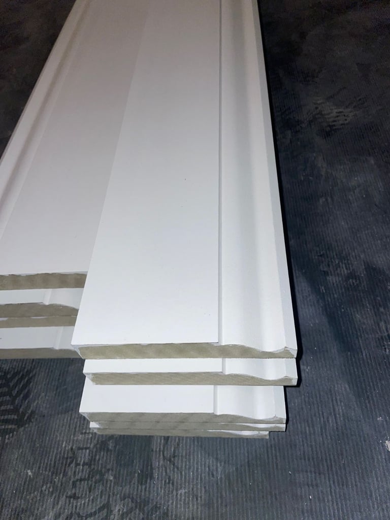 9x High Density Moisture Resistant (MR) MDF_Ogee 1 Skirting Boards – 4200mm, Primed Finish