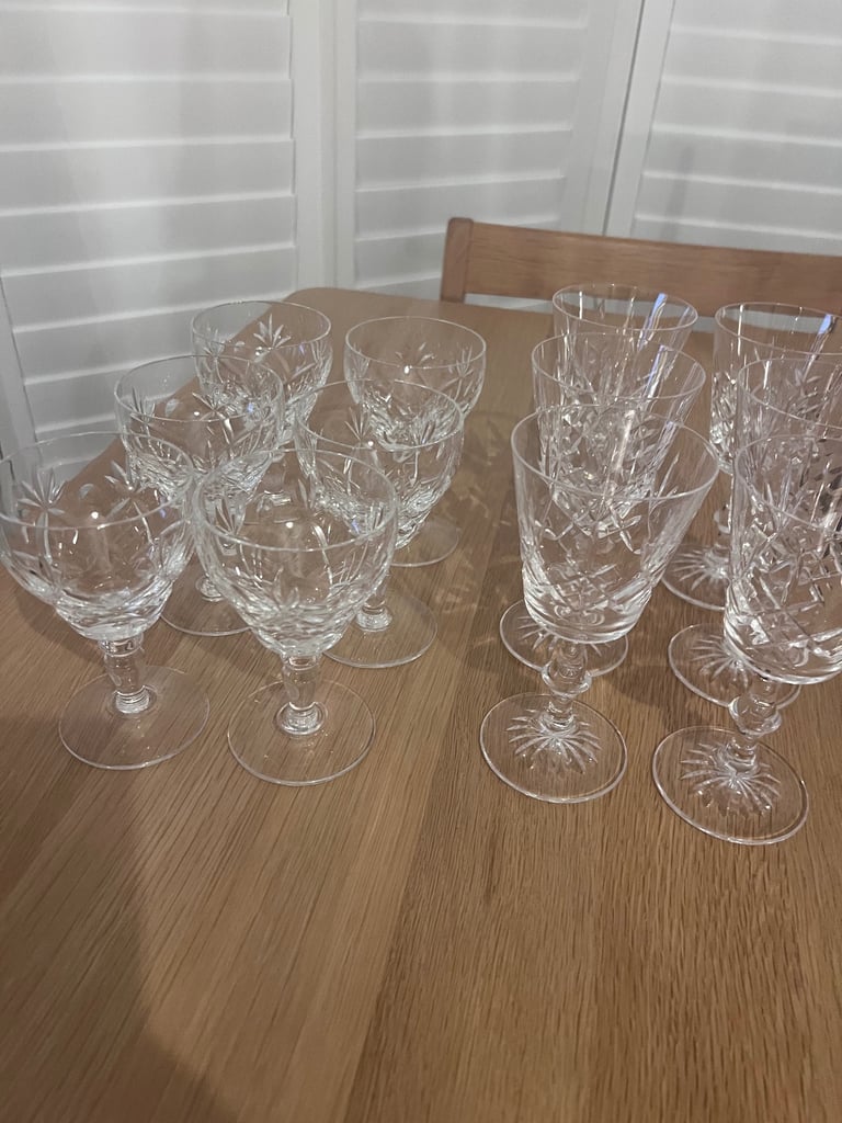  Royal Brierley Wine Glasses
