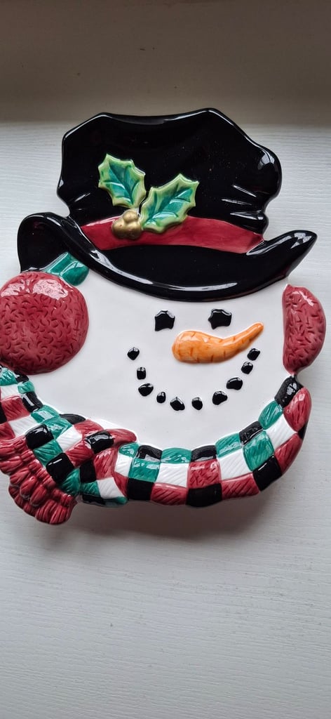 Snowman plate/wall hanging 