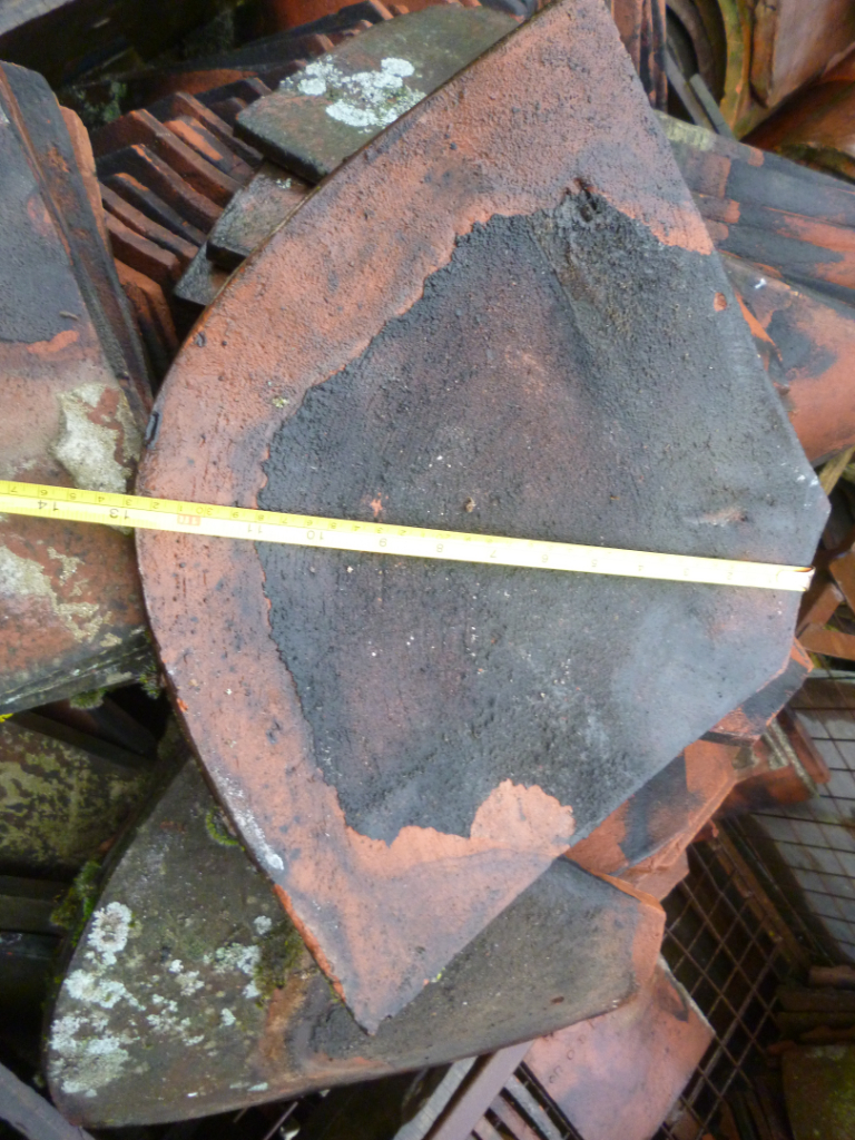 Reclaimed Arris hip tiles Bonnet tiles Rosemary hips Acne hip