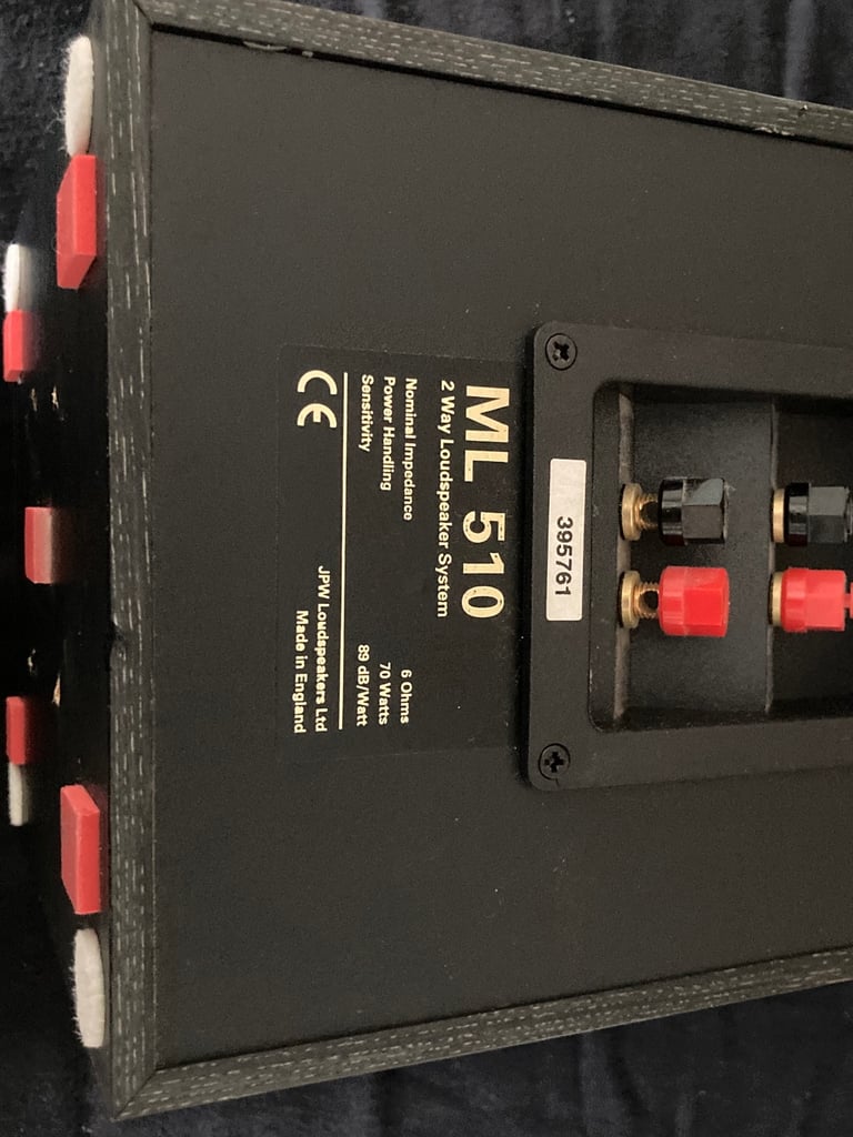 JPW ML 510 2 Way Bookshelf Loudspeakers
