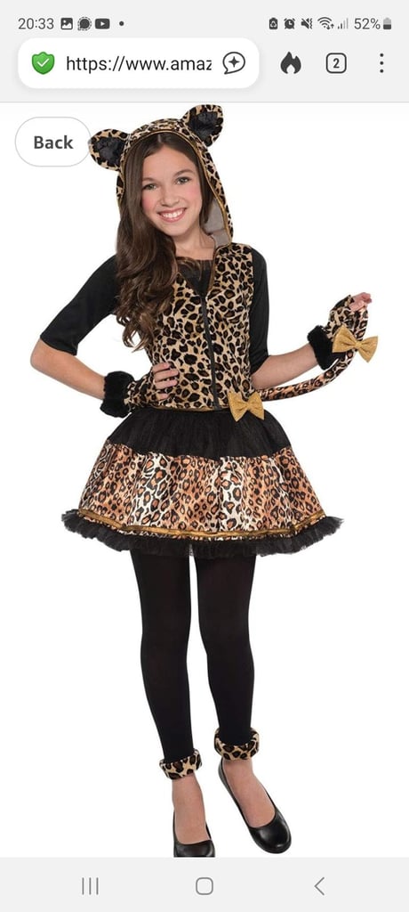 image for Leopard girl costume, size 158cm girl, 12 years