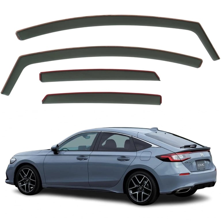 4pcs Wind Deflectors For HONDA CIVIC 5-door Hatchback 2022/2023/2024/2025
