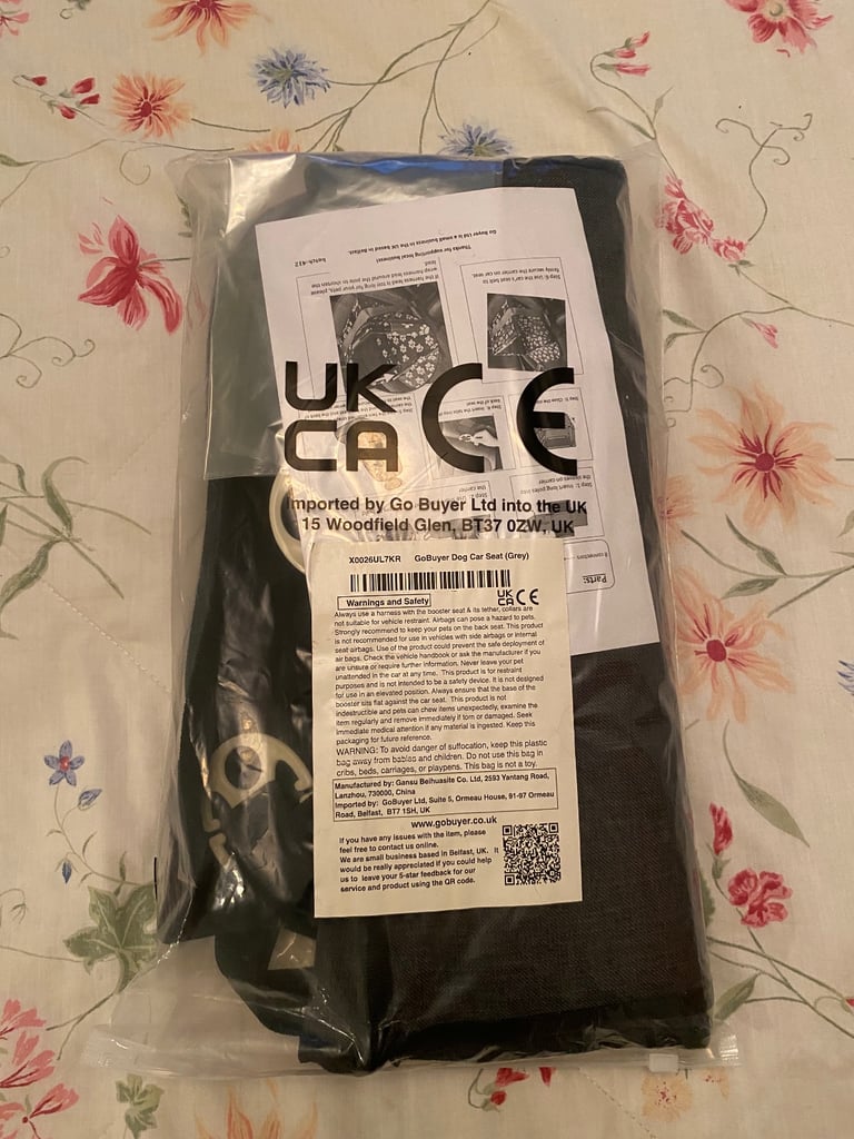 image for Waterproof grey Dog car seat