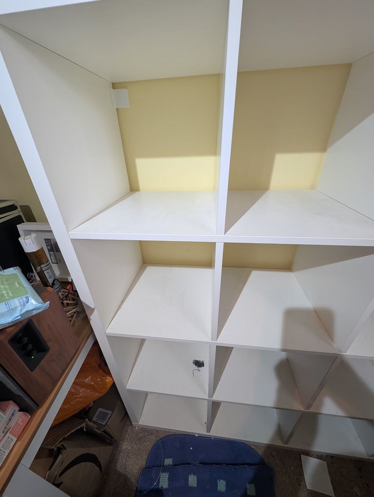 Kallax 4x4 IKEA storage shelves white