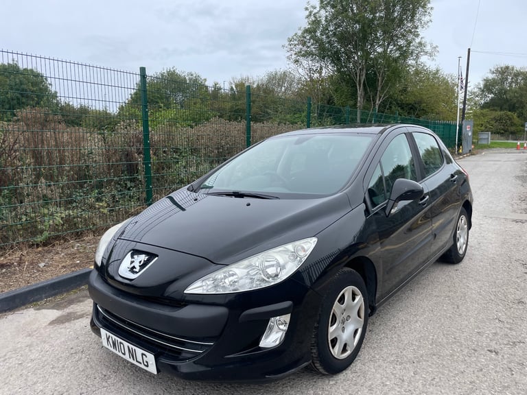 image for PEUGEOT 308 1.6 HDI S 10 REG BLACK 5 DOOR MOT JULY 27TH 2026 TAX £35 SERVICE HISTORY 60+MPG