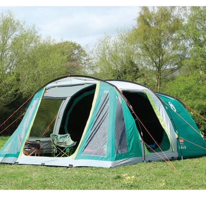 Used Once Coleman Mosedale 5 Tent Blackout Bedrooms Family Tent Camping Large 