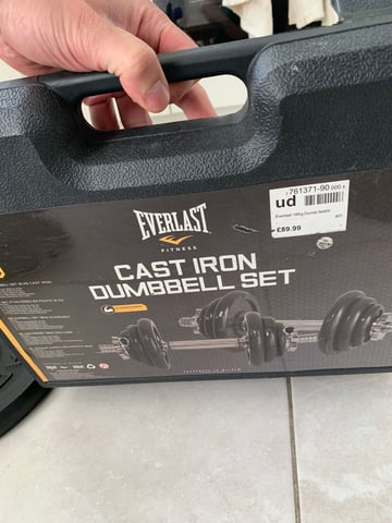 Cast Iron Dumbbell Everlast 18kg Dumbbell Set Dumbbell Weights