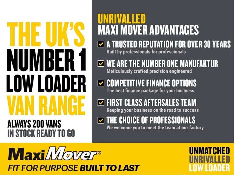  Renault Master MAXIMOVER XL 45.M X 2.7M High Payload Low Floor Tail Lift Van Luton  Diesel Manual