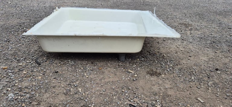 Shower tray for camper caravan motorhome boat.
