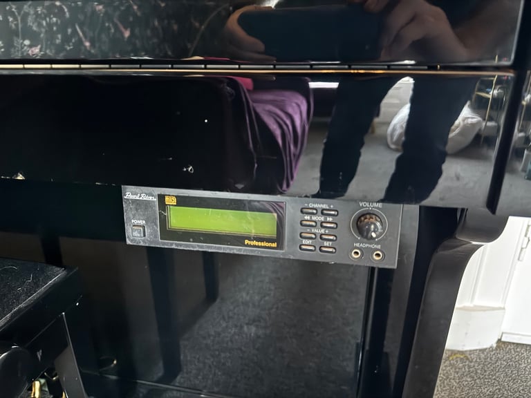 Upright Piano (hybrid - switches digital and acoustic modes)