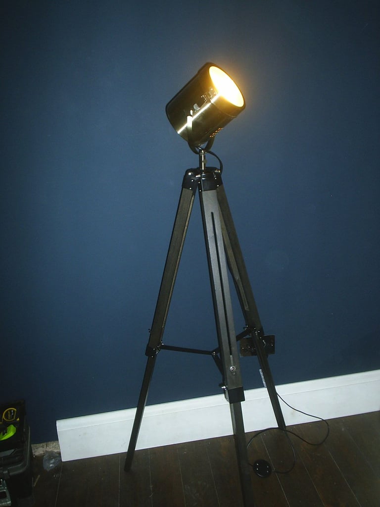 image for Stylish Tripod Floor Lamp. Modern Designer Spotlight for Home/Office. 