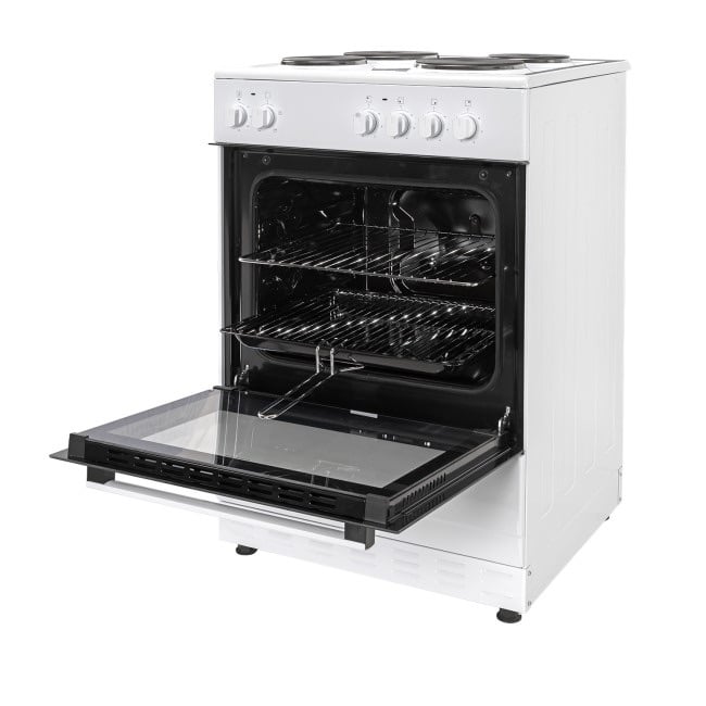 image for Single electric cooker- Bush DHBES60WX 60cm  - White