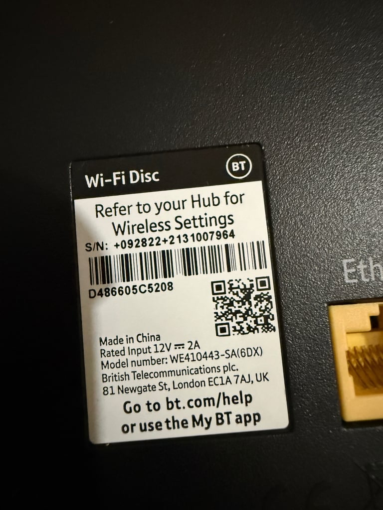 BT Wifi Disc Extender for Smart Hub 2 