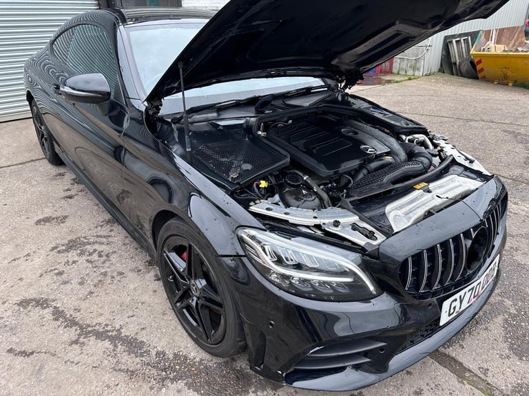 2021 70 REG MERCEDES C-CLASS COUPE AMG LINE MHEV DAMAGED REPAIRABLE SALVAGE