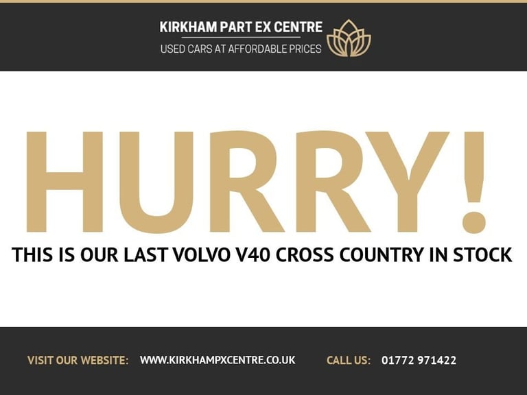 2014 Volvo V40 Cross Country 1.6 D2 Lux Nav Hatchback 5dr Diesel Powershift Euro 5 (s/s) (115 ps)...