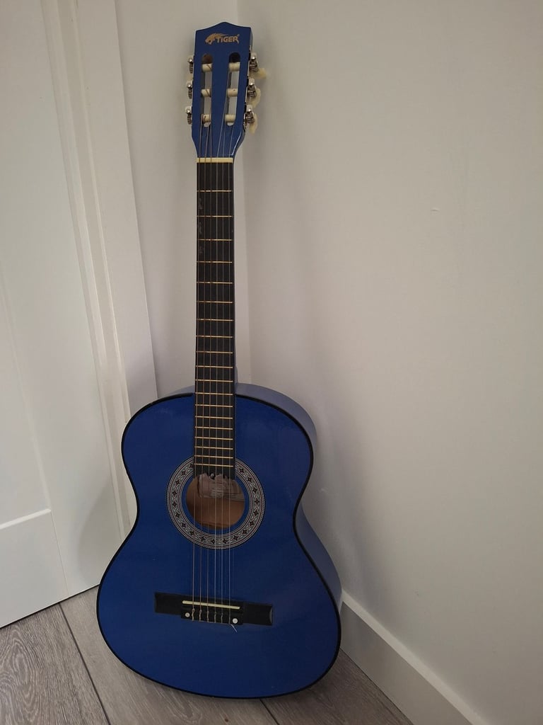 image for Tiger kids blue guitar
