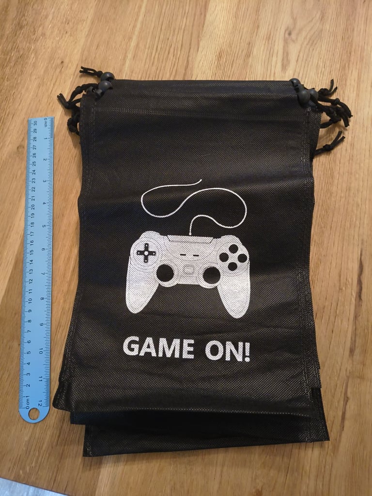 10 x Drawstring Fabric Party Bags - New