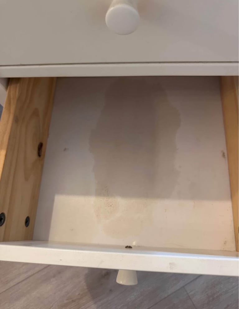 John Lewis Wilton 2 Drawer Bedside Cabinet, White x2