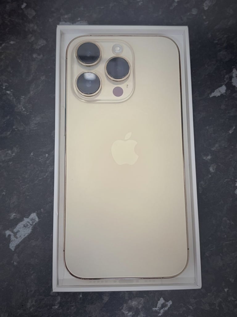 Beautiful iphone 14 pro gold 128gb 