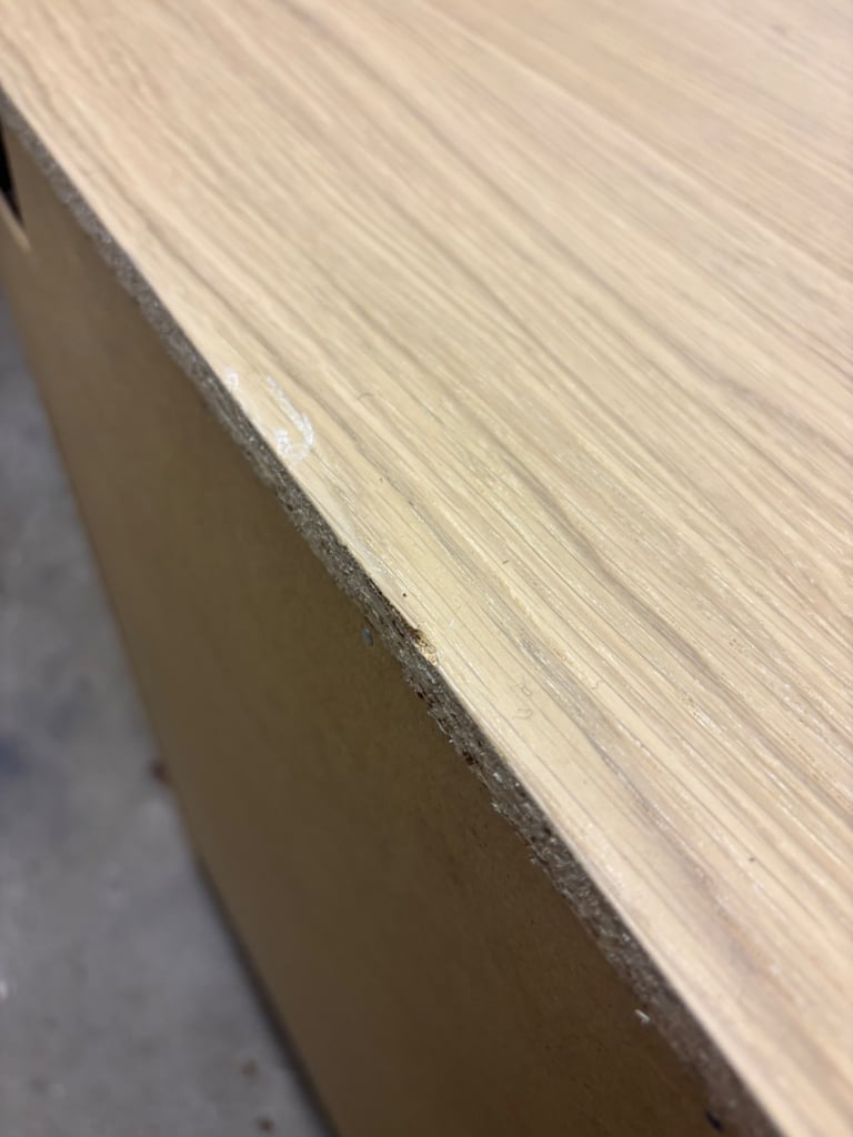 IKEA MALM white stained oak drawers