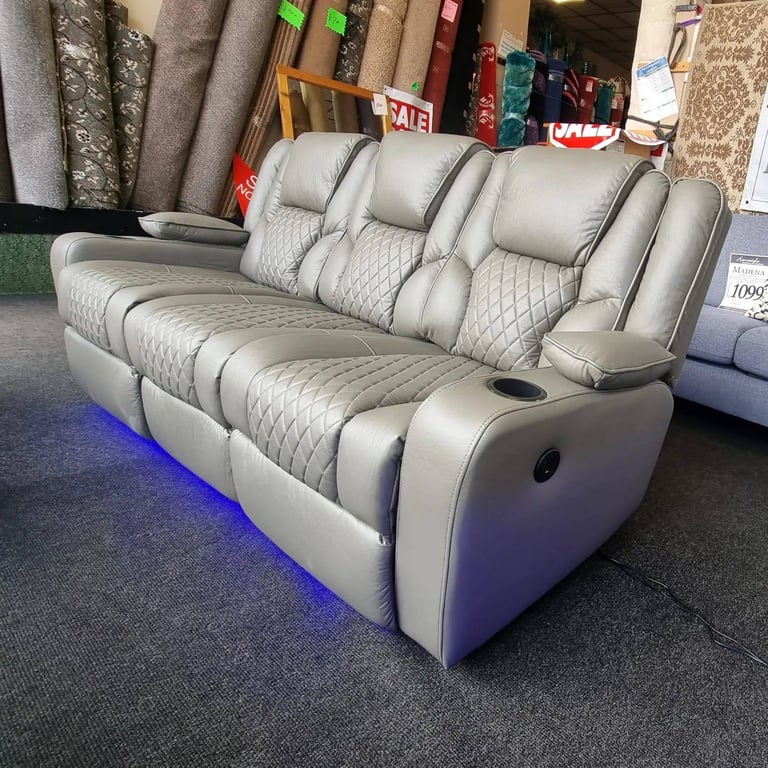 image for Order Fast 💥 Electric Recliner 3+2 Seater – Luxury Leather Design, Limited Stock **