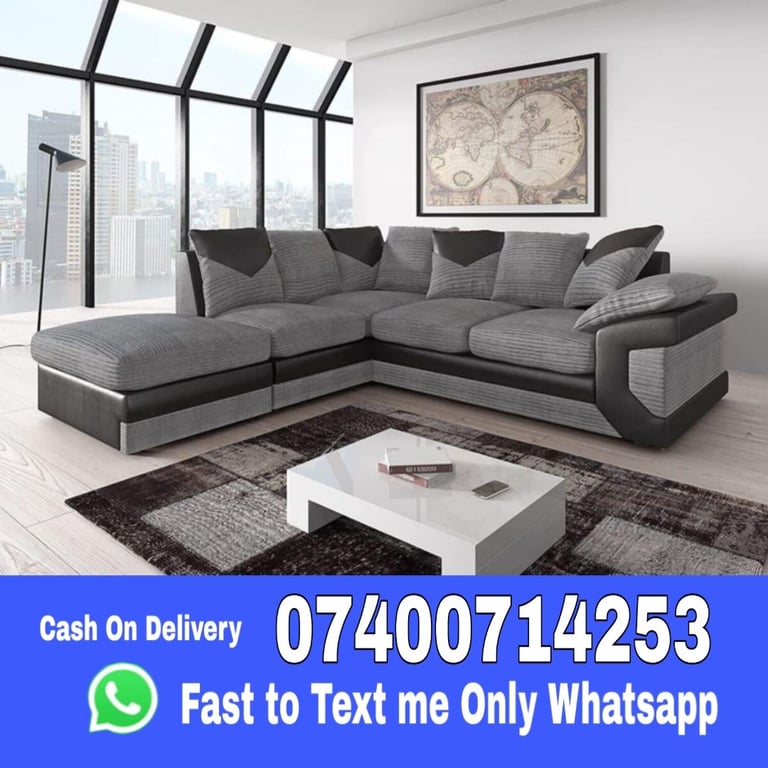 image for Brand new Sofas Sale - L shape sofa 3 seater 2 seater - whats app for detail.