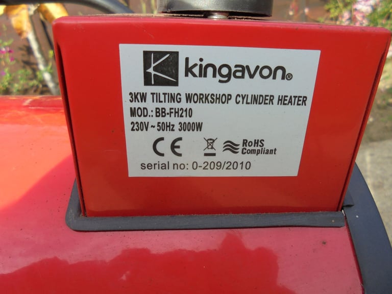 Kingavon 3KW Tilting Workshop Cylinder Fan Heater