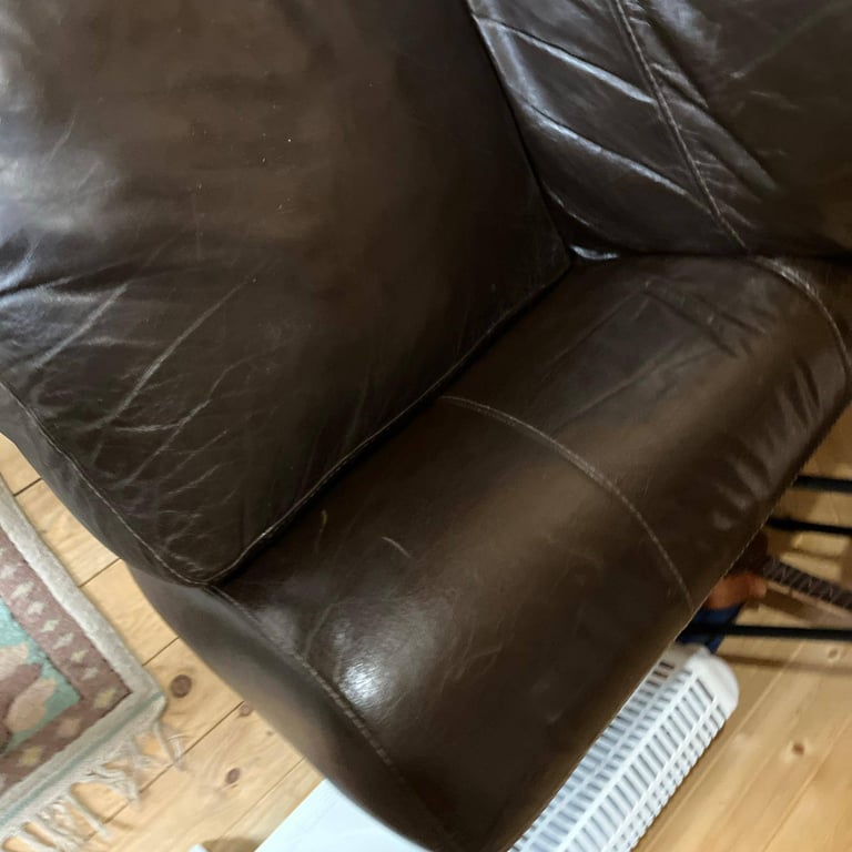 DFS real leather sofa (can deliver)