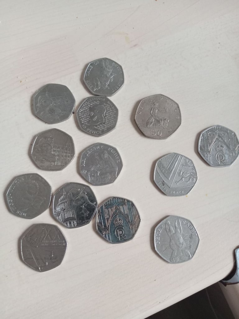 Collectable 50p coins 