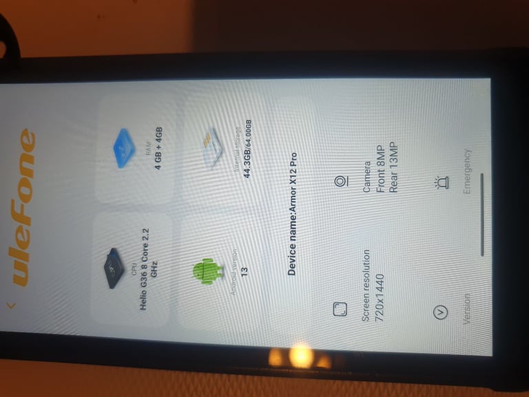 Smartphone Armor x12 pro