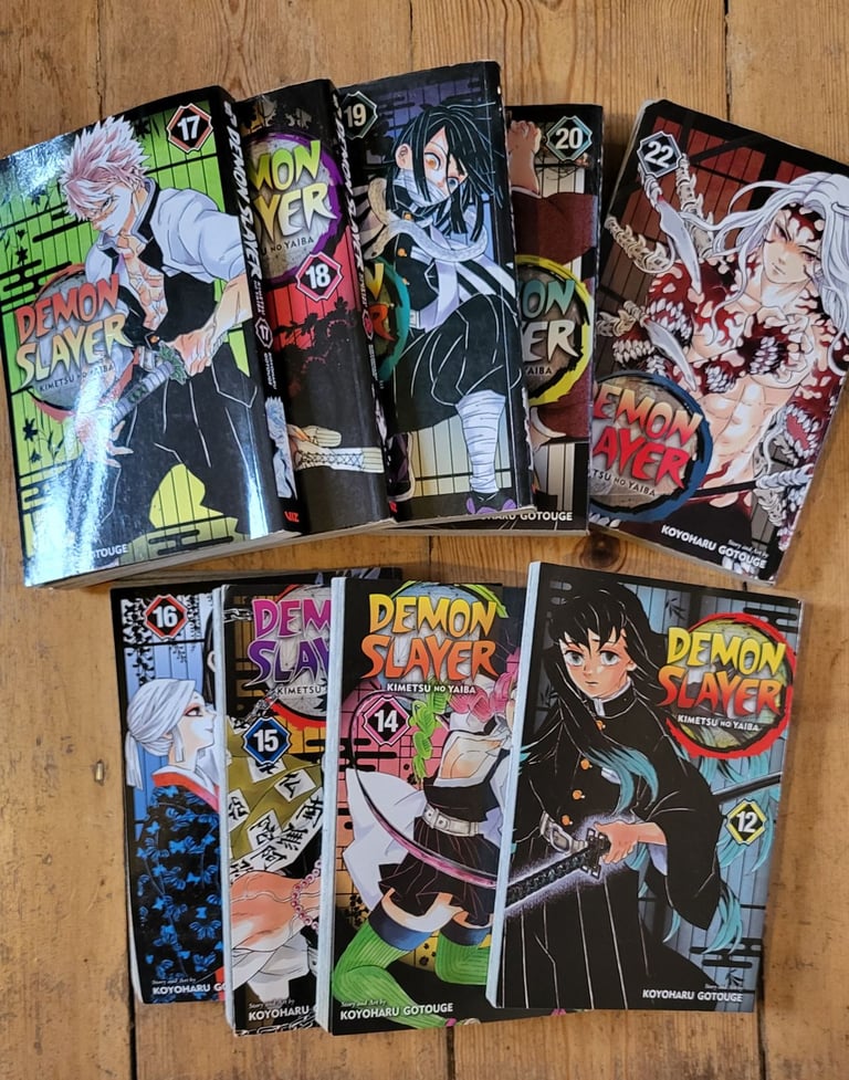 image for 9 Demon Slayer books - assorted numbers