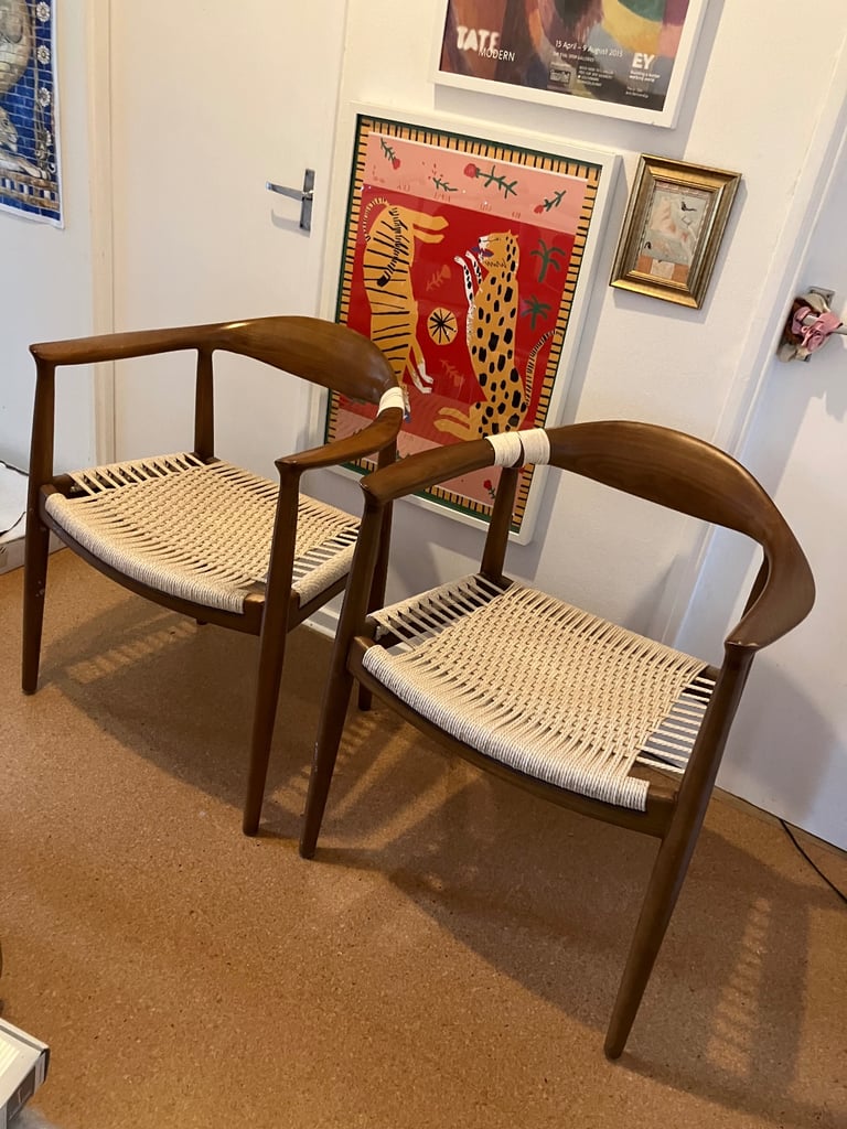 image for Two flawed yet beautiful mcm chairs