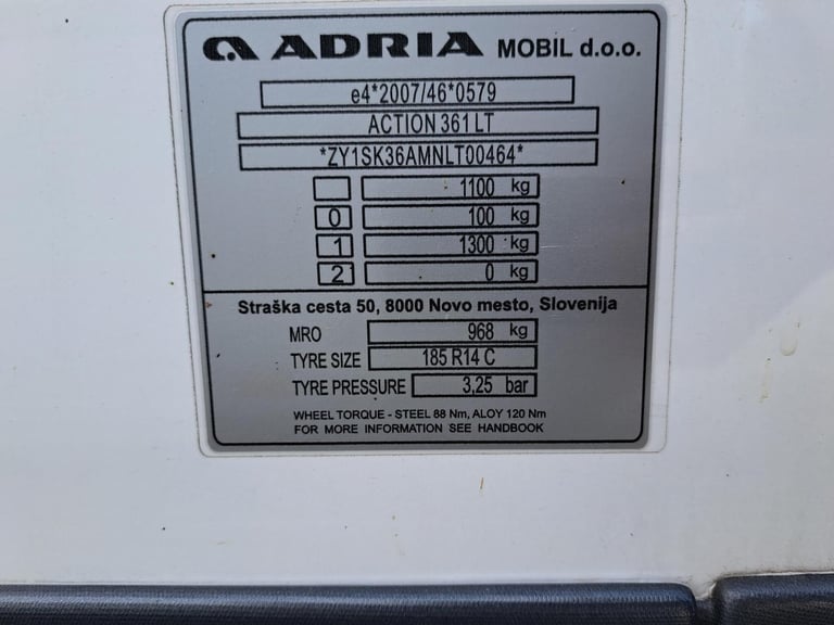 2022 Adria Action 361 LT