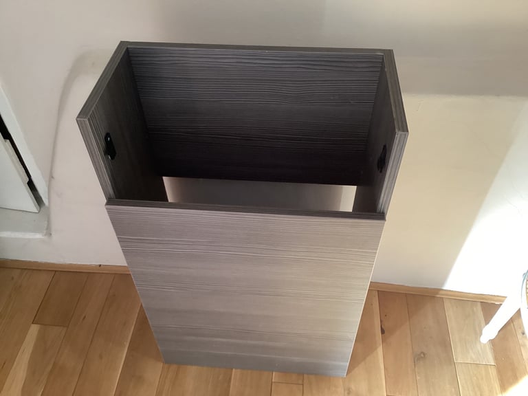 Concealed toilet unit grey 500mm wide
