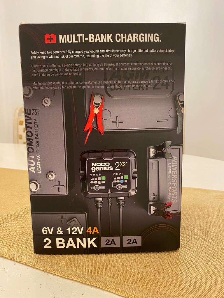 Noco Genius 2x2, Car Battery Smart Charger